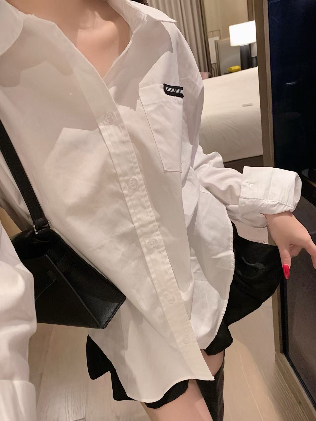 M1U1MU シンプルラペルルーズシャツ【50％割引+送料無料】