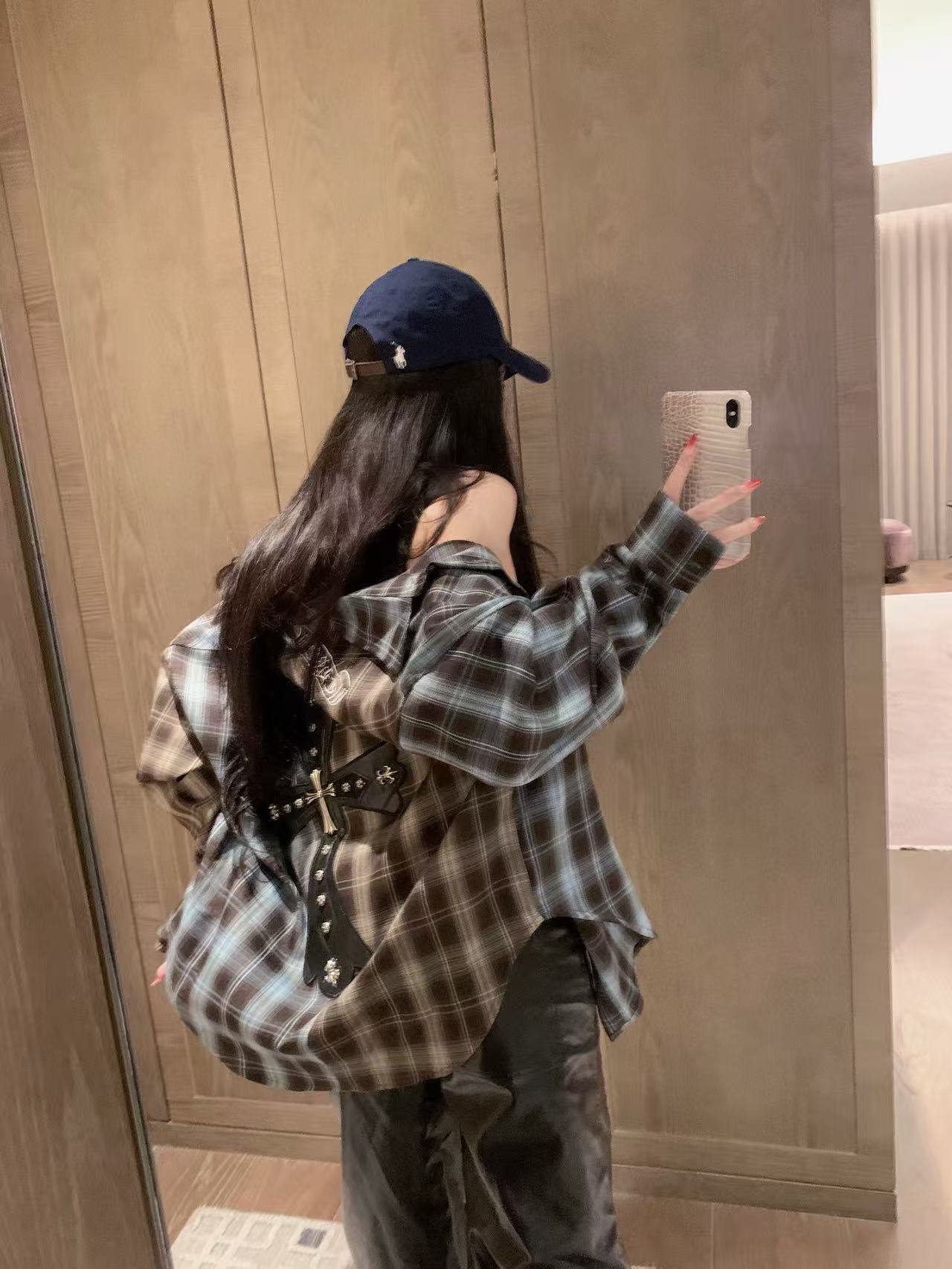 Chr0me Heartsクロスチェックシャツ【50％割引+送料無料】