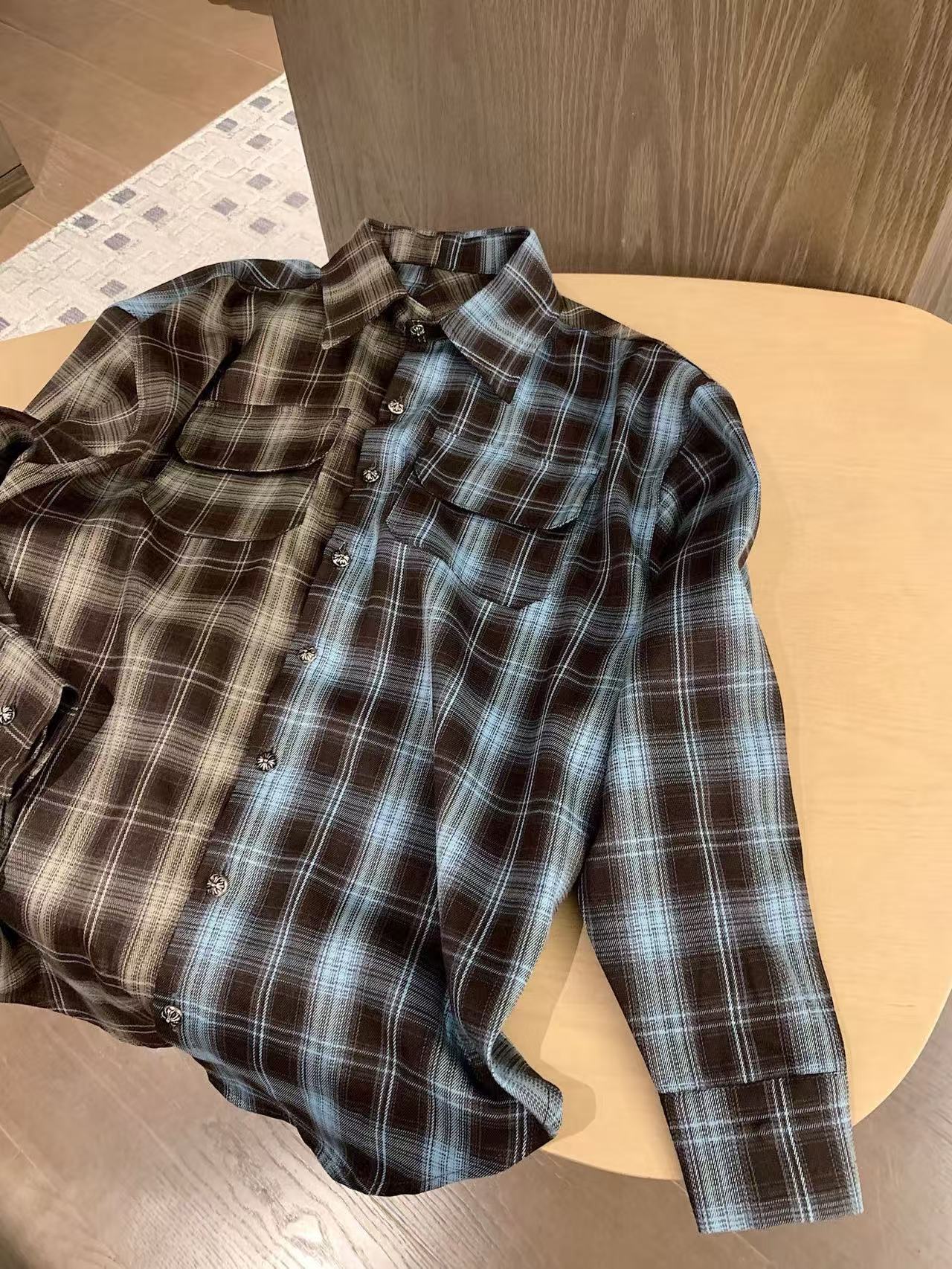 Chr0me Heartsクロスチェックシャツ【50％割引+送料無料】