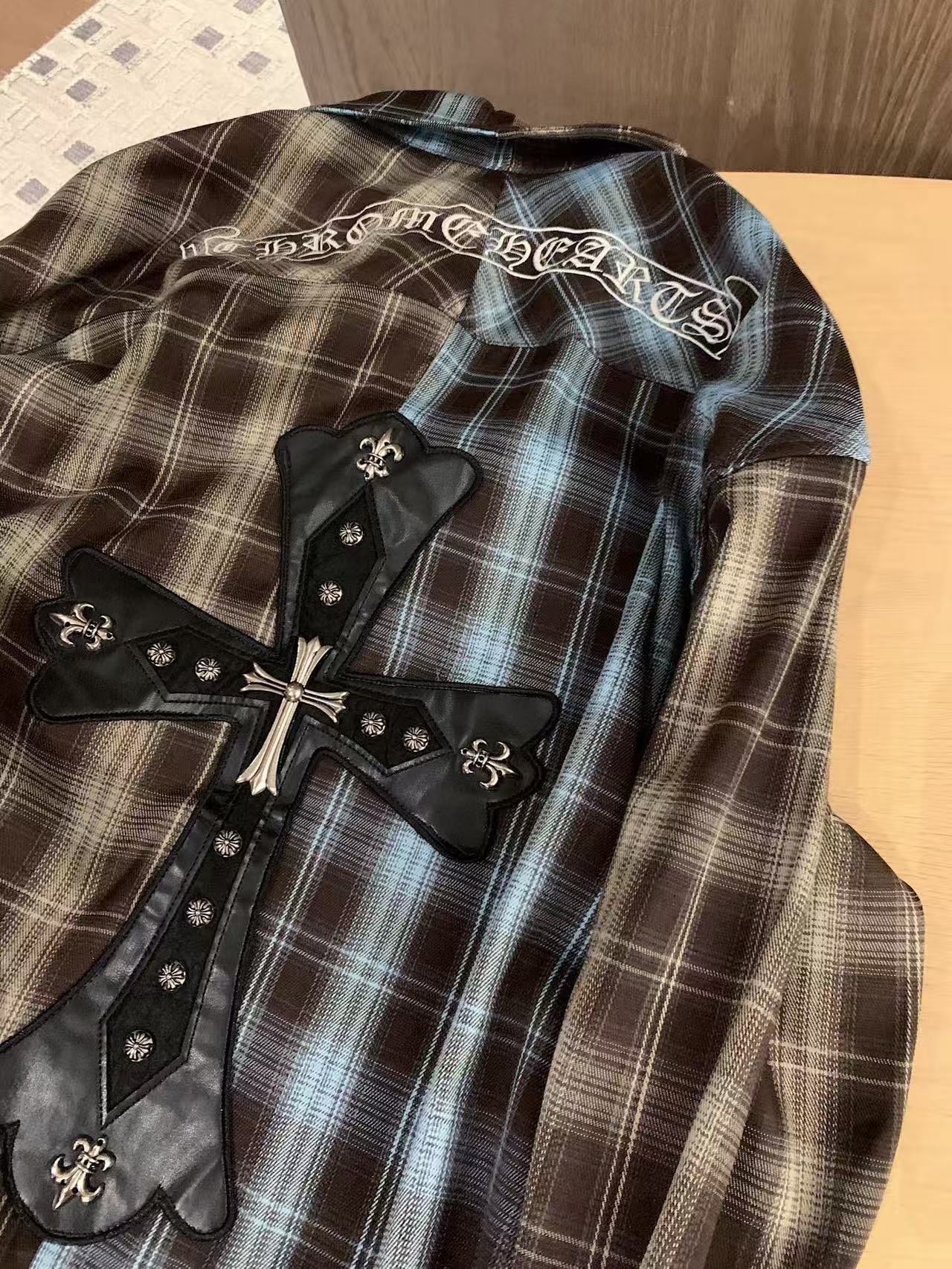 Chr0me Heartsクロスチェックシャツ【50％割引+送料無料】