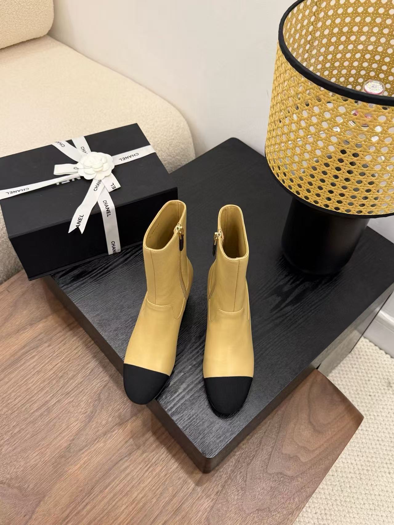 CHANE1 高品質シンプルパールアンクルブーツ【50％割引+送料無料】