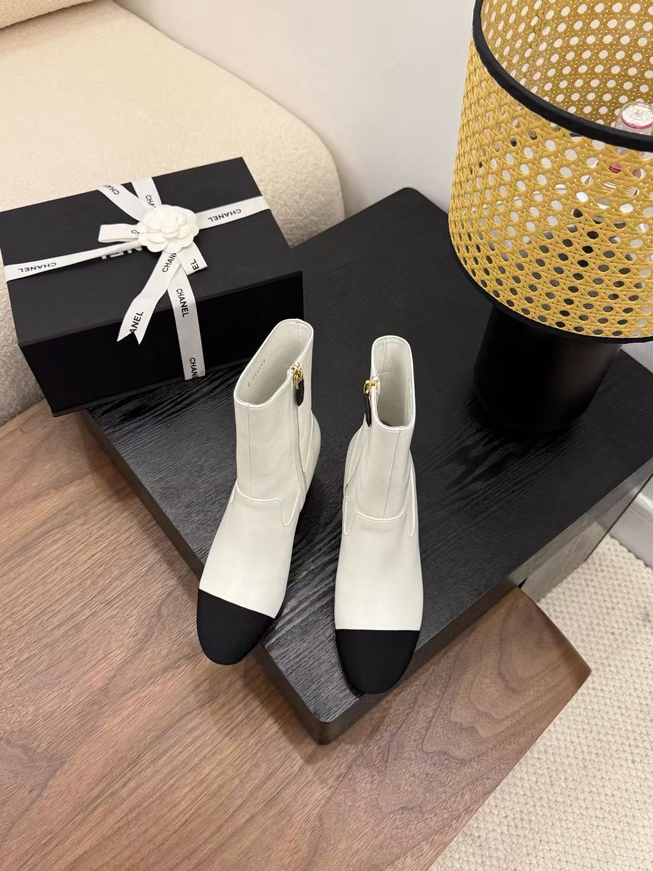 CHANE1 高品質シンプルパールアンクルブーツ【50％割引+送料無料】