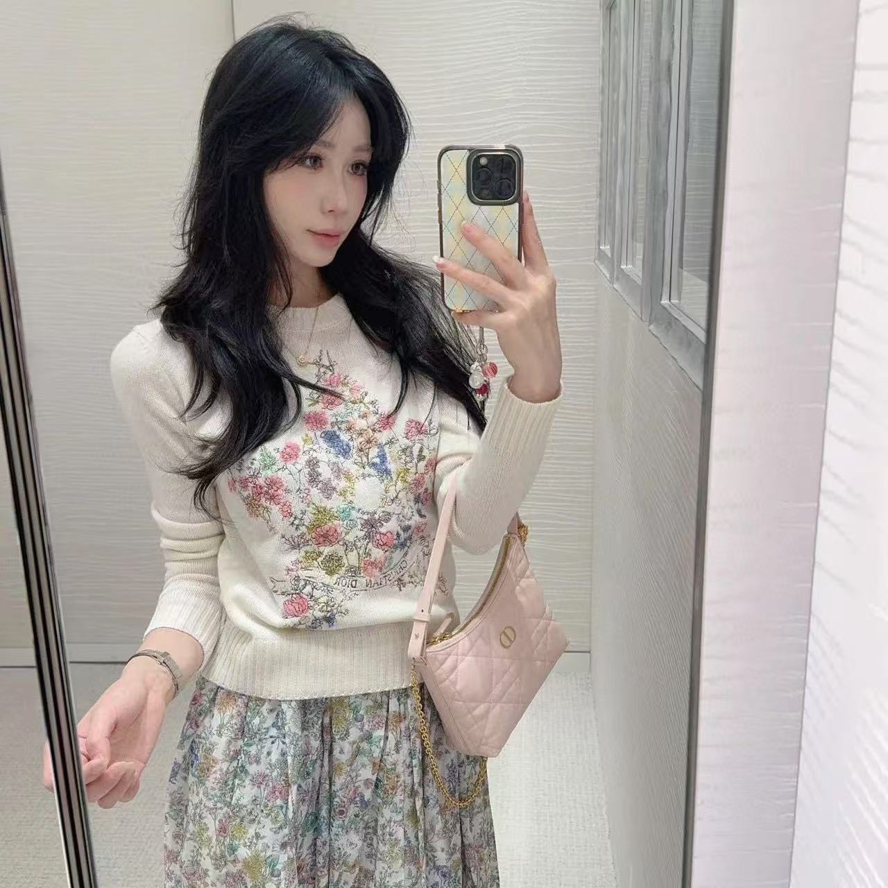 DI0R 五芒星刺繍長袖セーター【50％割引+送料無料】