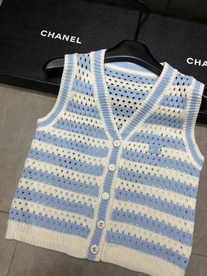 CHANE1 Vネック中空ウールベスト【50％割引+送料無料】