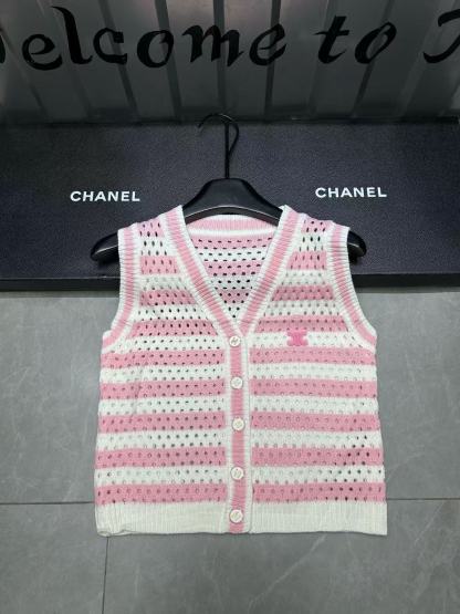 CHANE1 Vネック中空ウールベスト【50％割引+送料無料】