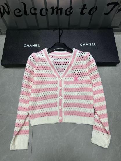 CHANE1 Vネック中空カーディガン【50％割引+送料無料】