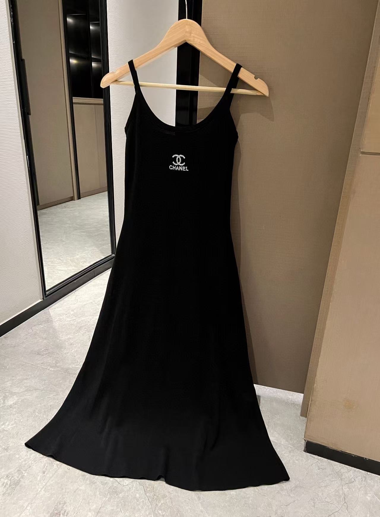 CHANE1 ダブルCニットサスペンダードレス【50％割引+送料無料】