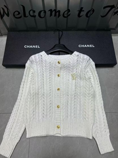 LVメタルボタン中空ウールカーディガン【50％割引+送料無料】