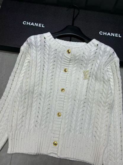 LVメタルボタン中空ウールカーディガン【50％割引+送料無料】