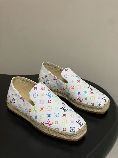 LVの高品質プリント織りローファー【50％割引+送料無料】