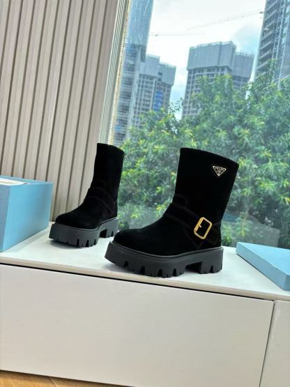 PR4DA 高品質ヌバックレザーアンクルブーツ【50％割引+送料無料】