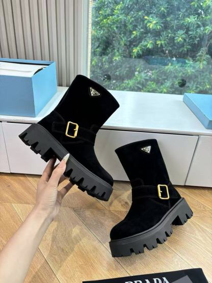 PR4DA 高品質ヌバックレザーアンクルブーツ【50％割引+送料無料】