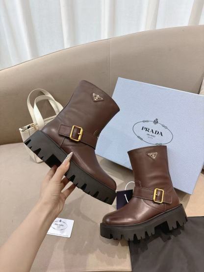 PR4DA 高品質レザーアンクルブーツ【50％割引+送料無料】