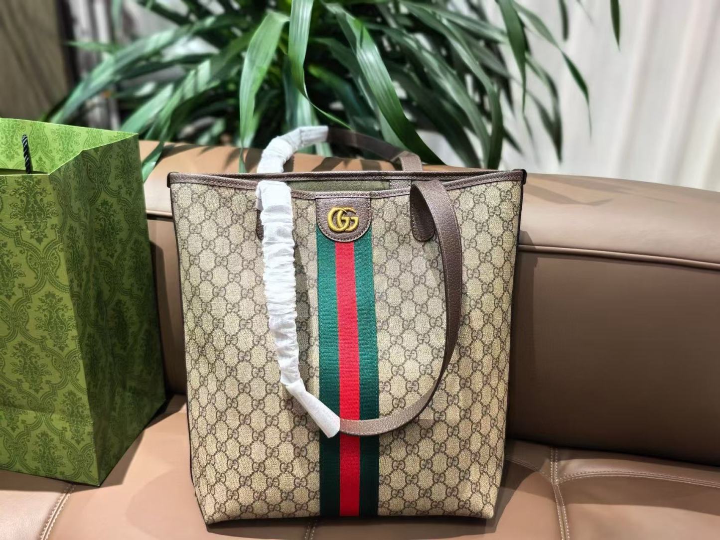 GUCC1 ジャカード ショッピングバッグ【50％割引+送料無料】