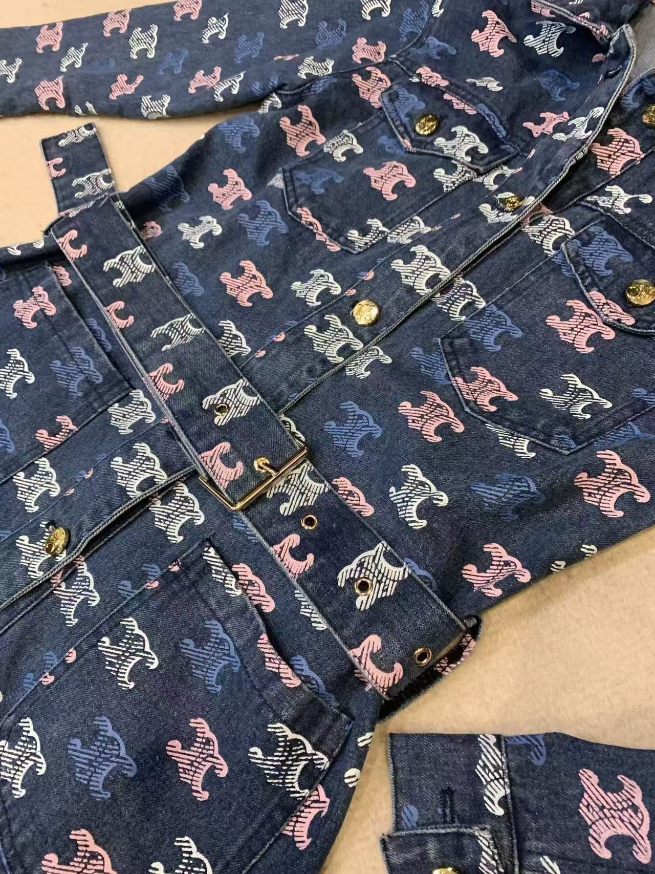 CEL1NE 凱旋門デニムプリントドレス【50％割引+送料無料】