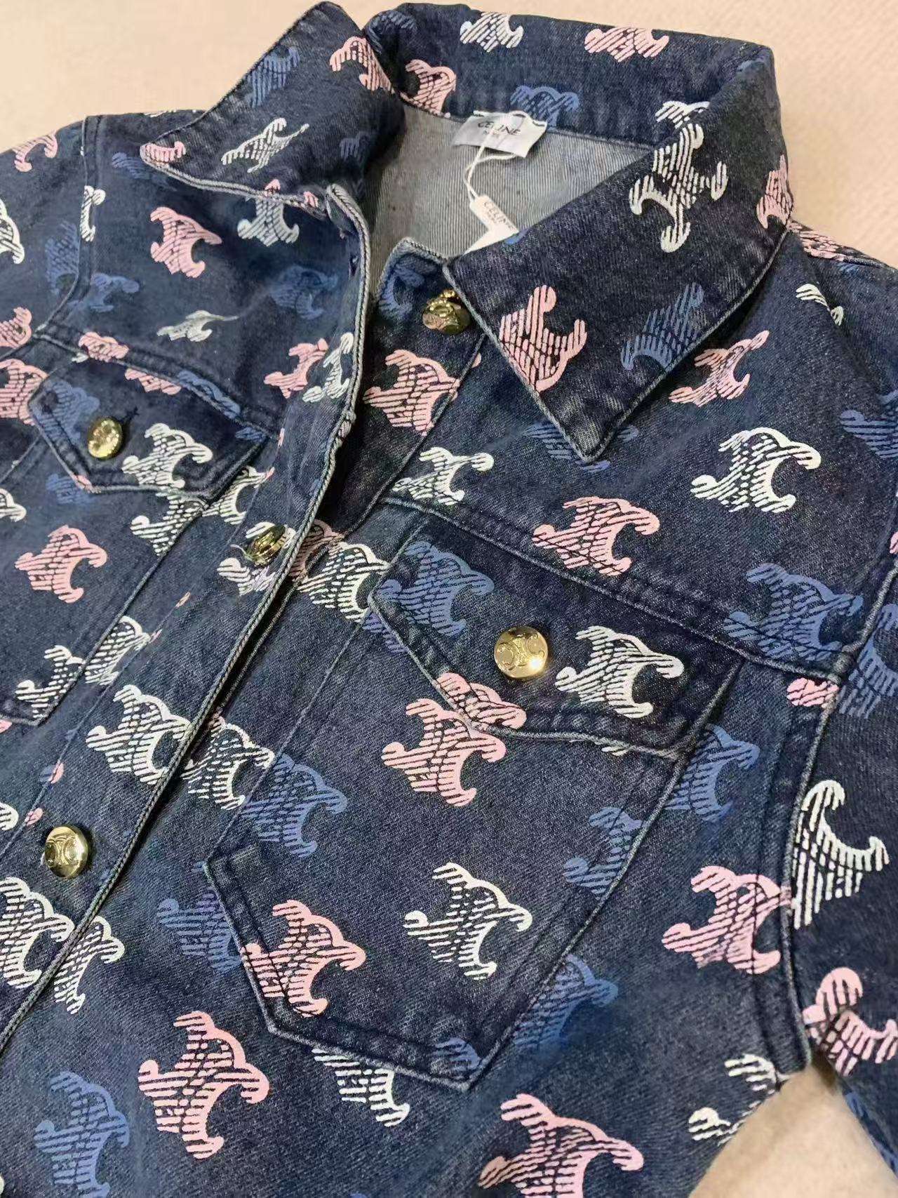 CEL1NE 凱旋門デニムプリントドレス【50％割引+送料無料】