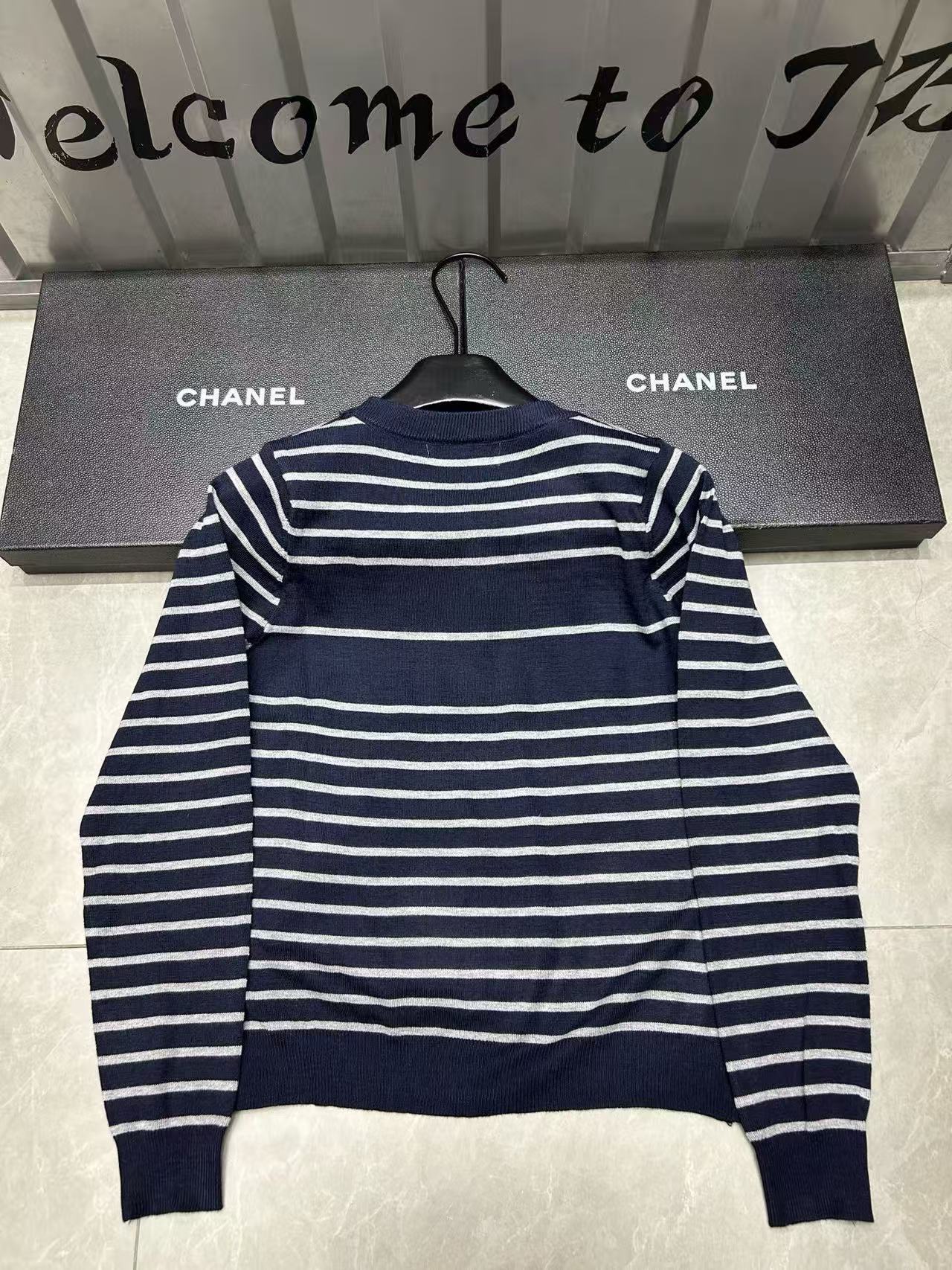 DI0R ストライプウールセーター【50％割引+送料無料】