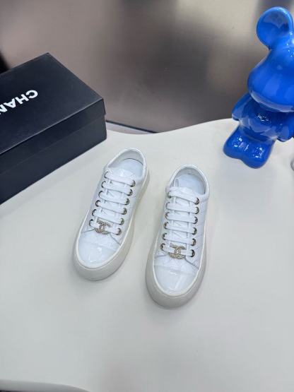 CHANE1 ダブルC レースアップ カジュアルシューズ【50％割引+送料無料】