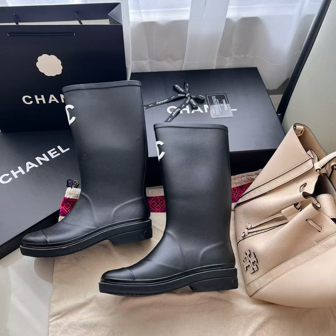CHANE1 ダブルC ハイブーツ【50％割引+送料無料】