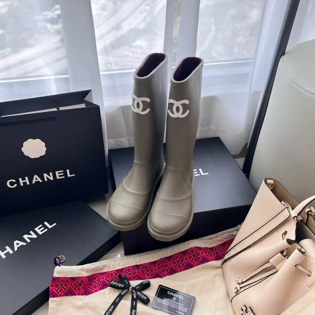 CHANE1 ダブルC ハイブーツ【50％割引+送料無料】