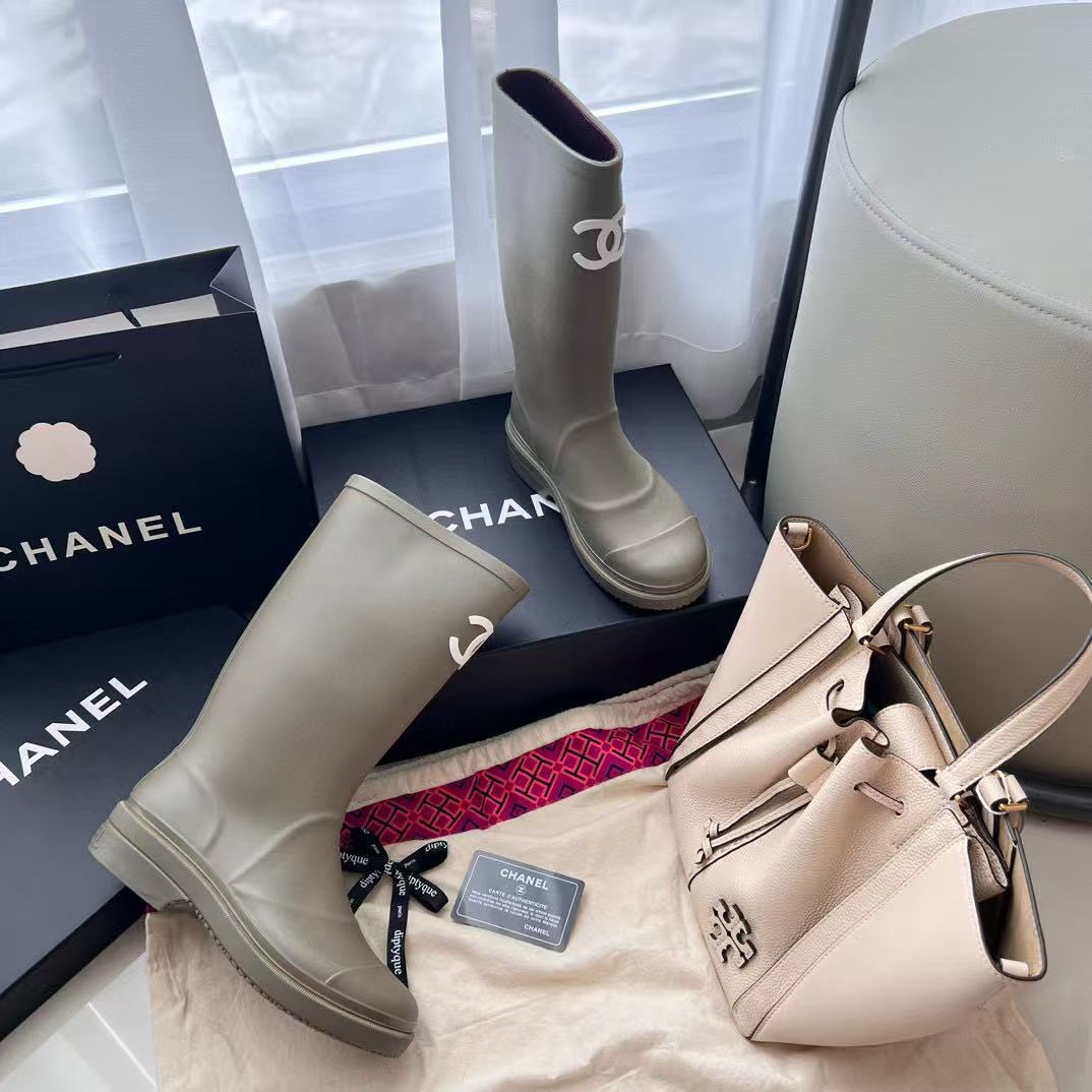 CHANE1 ダブルC ハイブーツ【50％割引+送料無料】