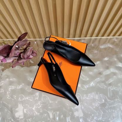 HERME5 高品質クラシックケリーバックルローヒール【50％割引+送料無料】