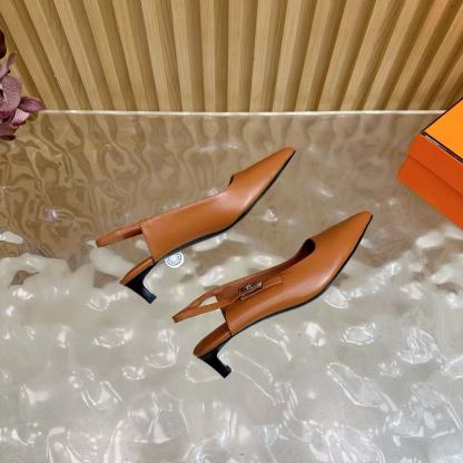 HERME5 高品質クラシックケリーバックルローヒール【50％割引+送料無料】