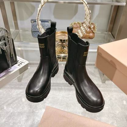 M1UM1U 高品質 秋冬 シンプル ショートブーツ【50％割引+送料無料】