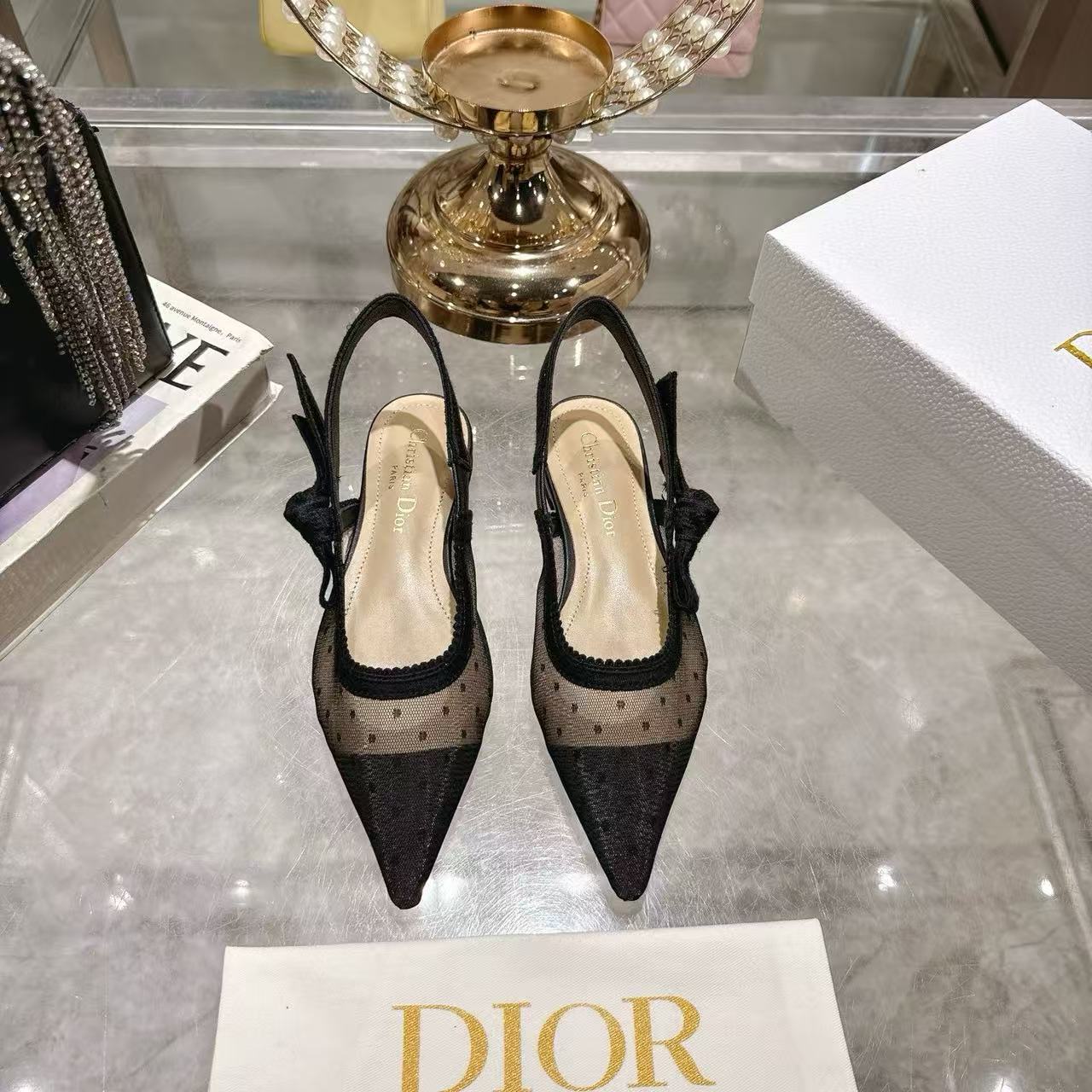 DI0Rの高品質中空ポインテッドフラットシューズ【50％割引+送料無料】