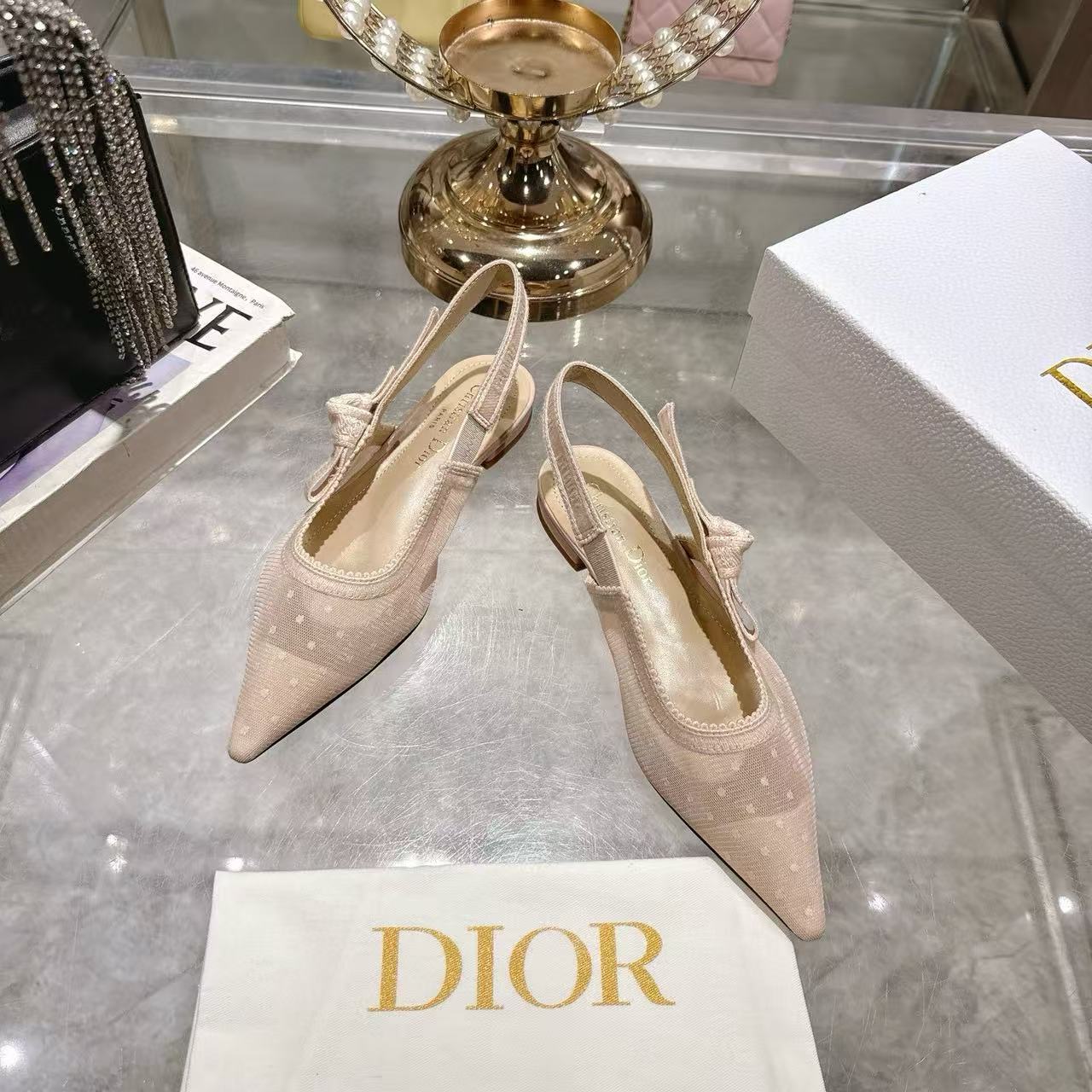 DI0Rの高品質中空ポインテッドフラットシューズ【50％割引+送料無料】