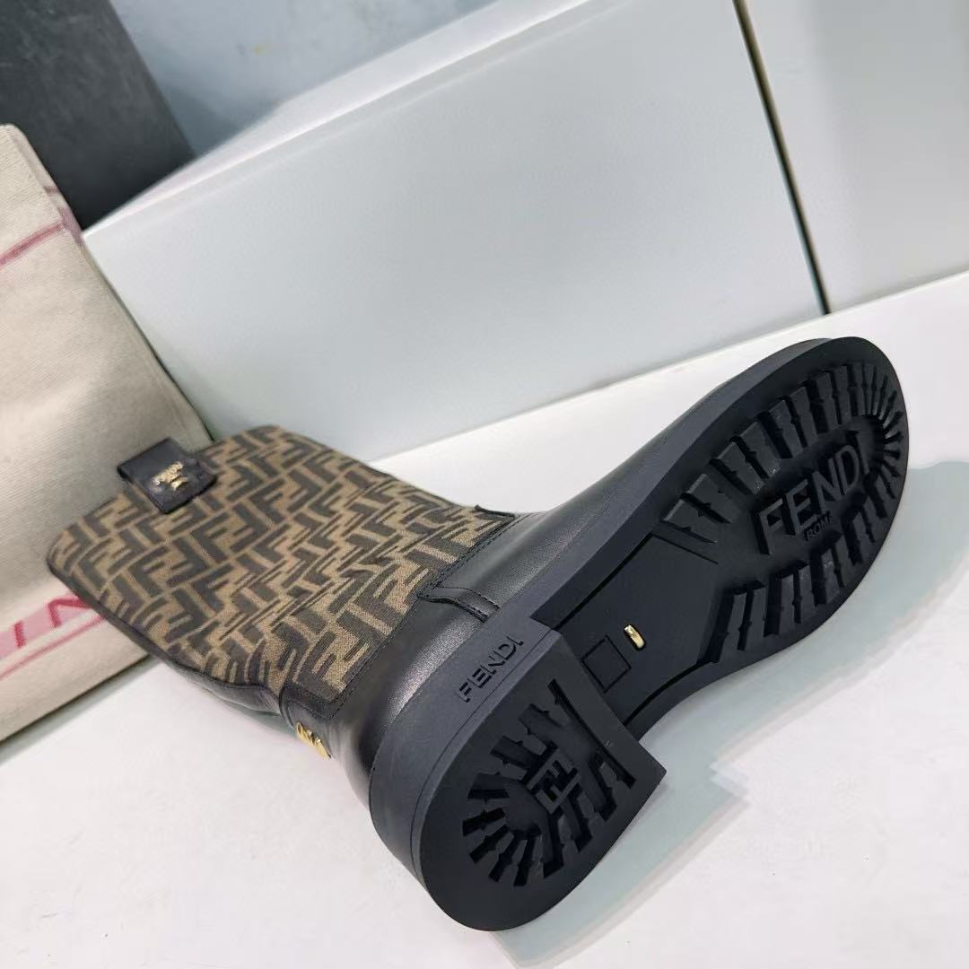 FEND1 高級オールドファッションレザーロングブーツ【50％割引+送料無料】