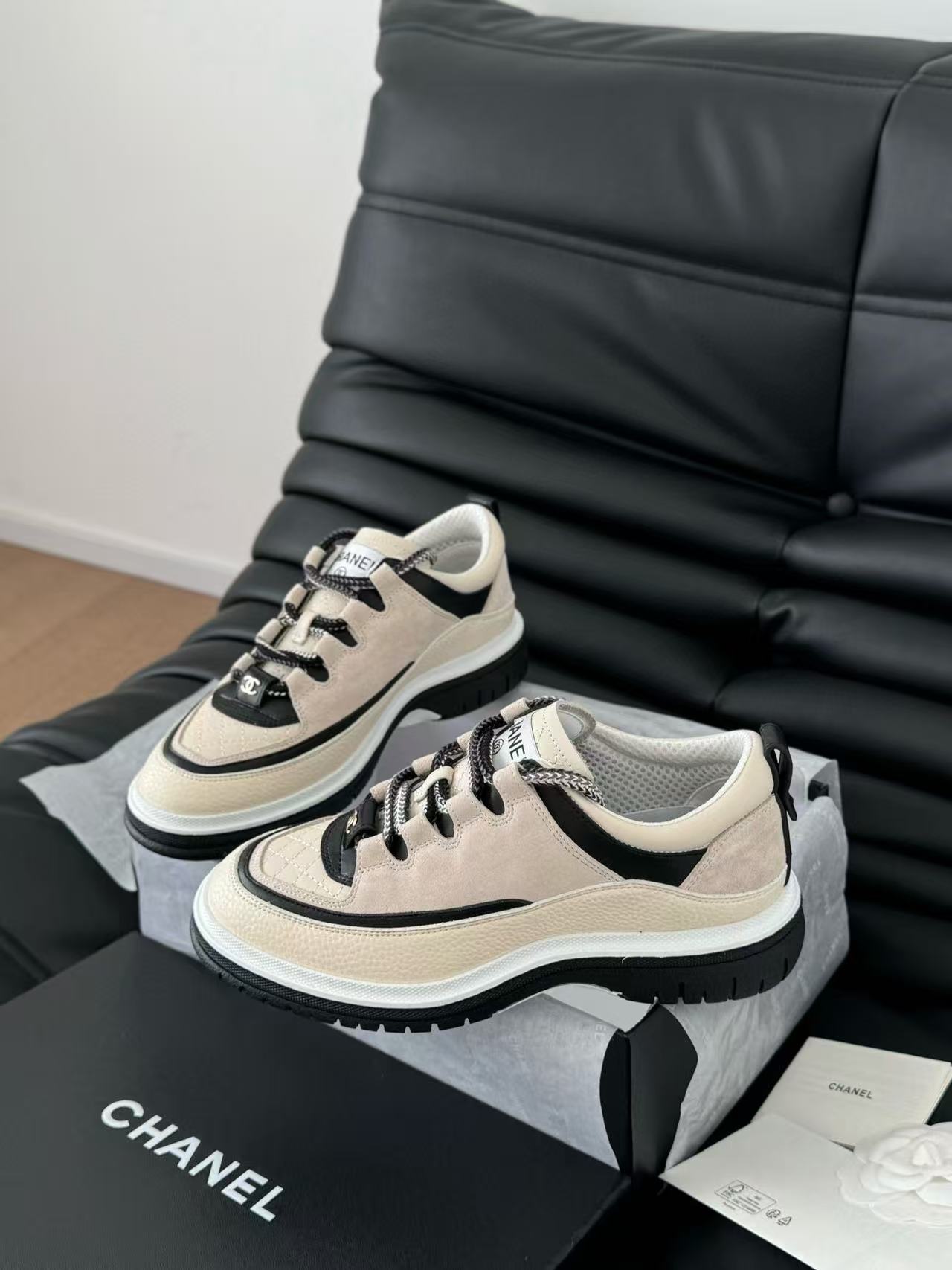 CHANE1 プラットフォーム レースアップ カジュアルシューズ【50％割引+送料無料】