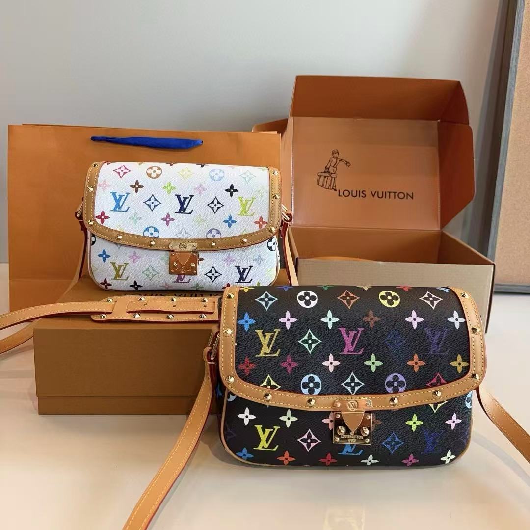 LVカラフルショルダークロスボディバッグ【50％割引+送料無料】
