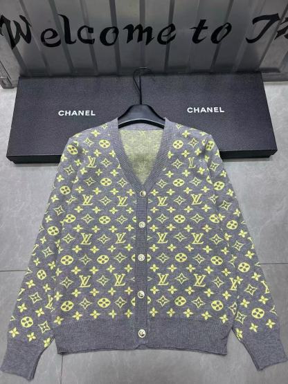 LVプリントウールカーディガン【50％割引+送料無料】