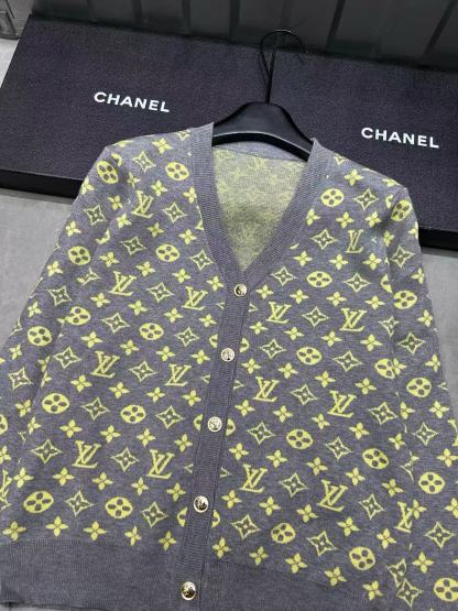 LVプリントウールカーディガン【50％割引+送料無料】