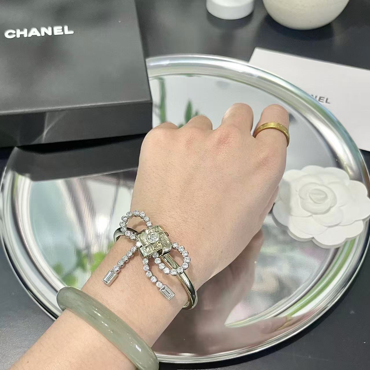 CHANE1 ボウダイヤモンドブレスレット【50％割引+送料無料】