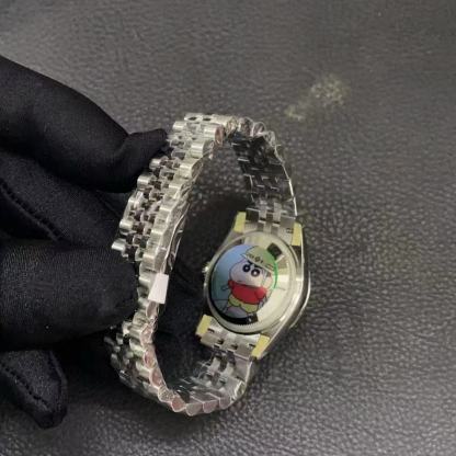 R0LEX ピンク スチールストラップ レディース腕時計【50％割引+送料無料】