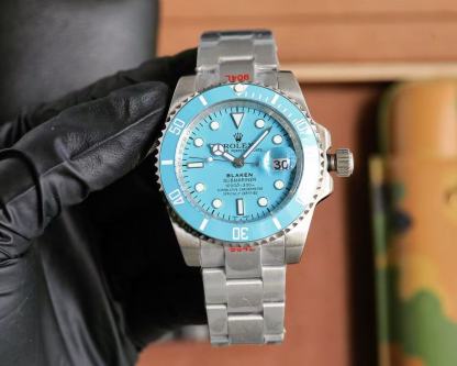 R0LEX クラシック ブルー スチールストラップ レディースウォッチ【50％割引+送料無料】