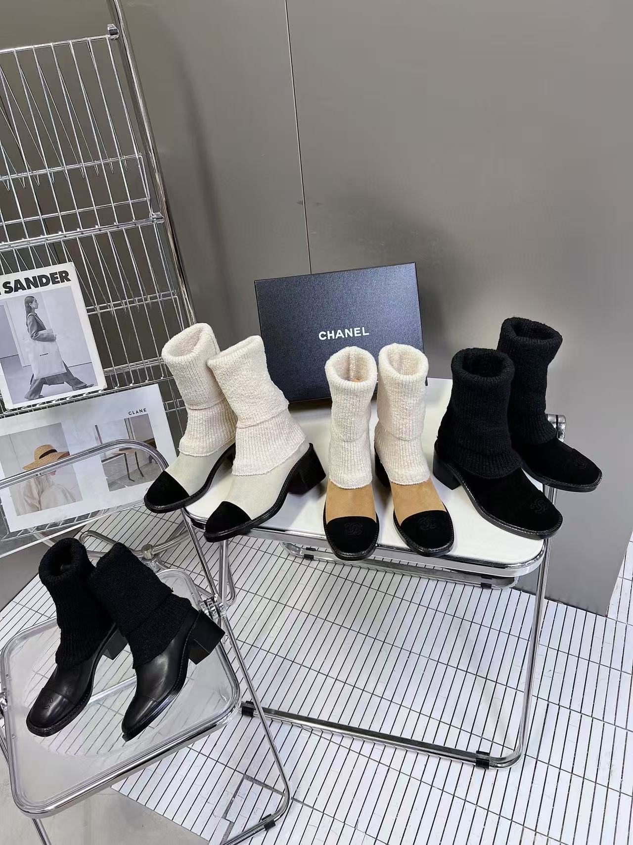 CHANE1 高品質ソックスブーツ【50％割引+送料無料】