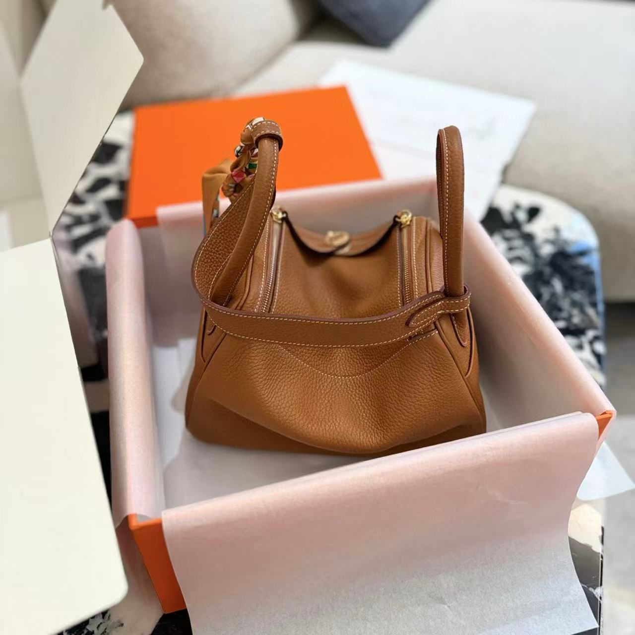 HERME5高品質Lindy牛革ショルダーバッグ【50％割引+送料無料】