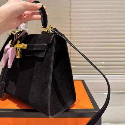 HERME5 ヌバックレザーハンドバッグ【50％割引+送料無料】