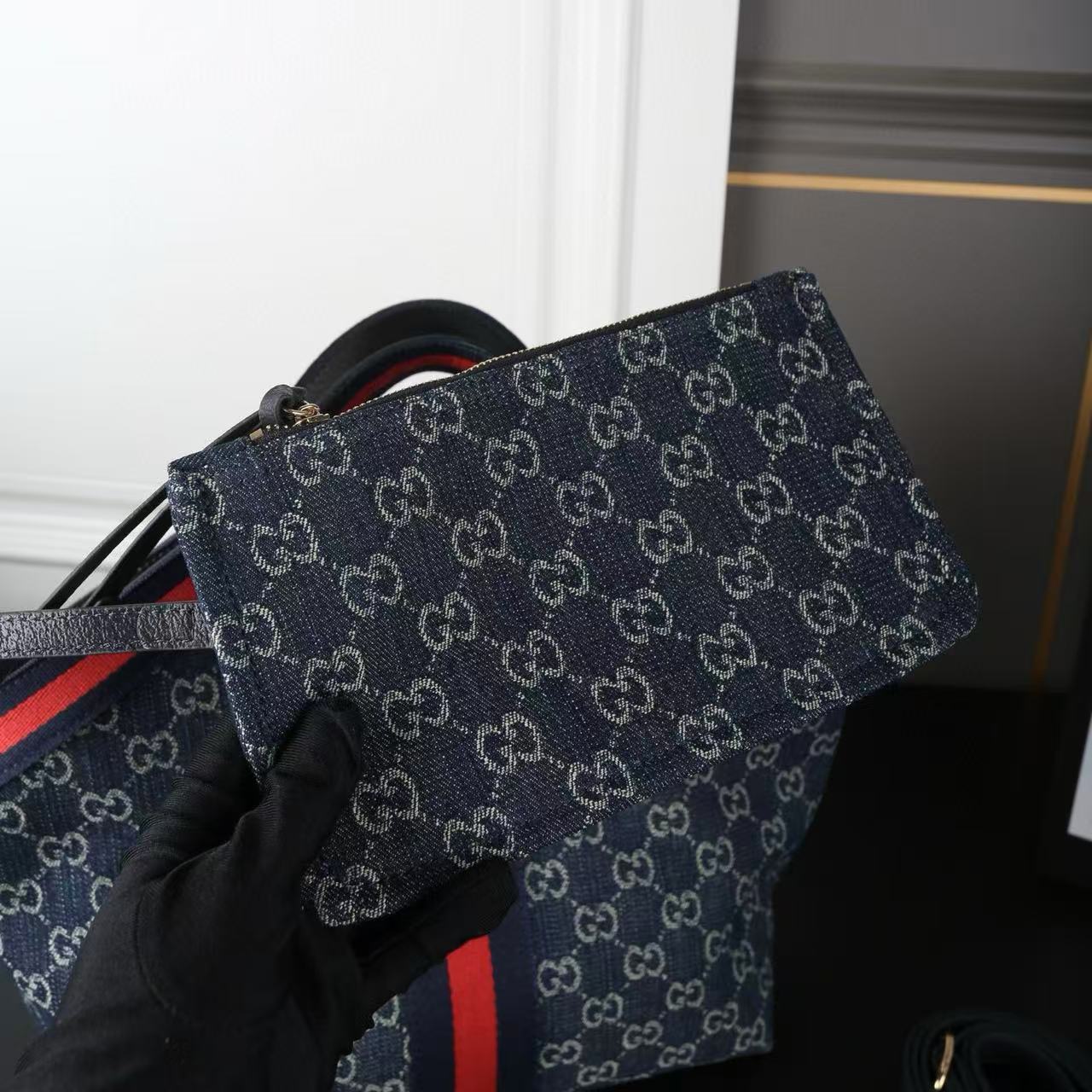 GUCC1 ジャカード アンダーアームバッグ【50％割引+送料無料】