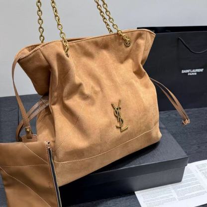 YSL ディアスキン ヌバックレザー チェーンバッグ【50％割引+送料無料】