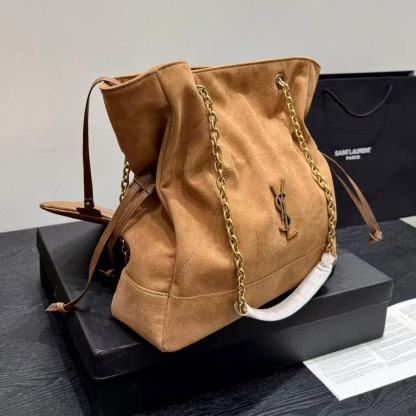 YSL ディアスキン ヌバックレザー チェーンバッグ【50％割引+送料無料】