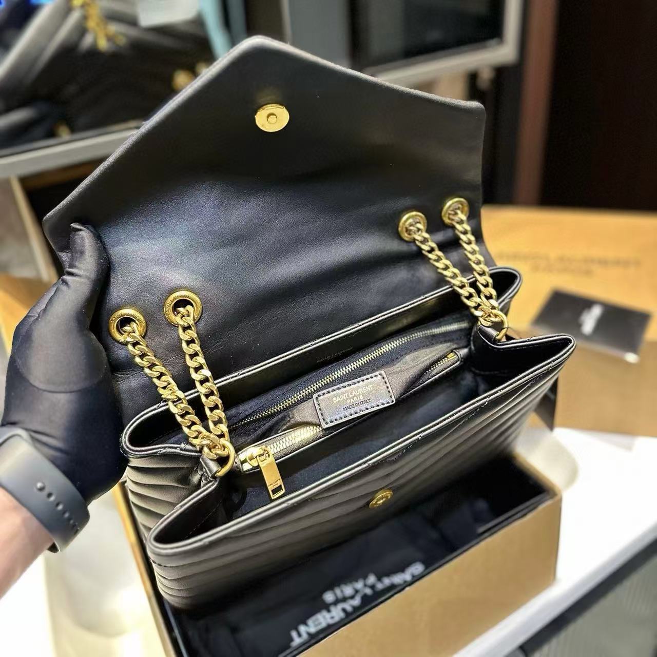 YSLチェーンアンダーアームバッグ【50％割引+送料無料】