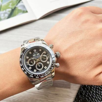 R0LEX スチールストラップ クロノグラフウォッチ【50％割引+送料無料】