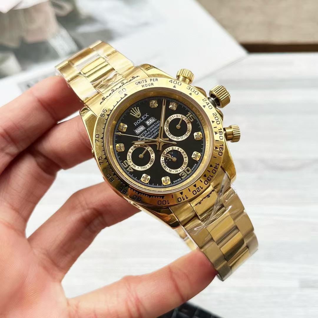 R0LEX スチールストラップ クロノグラフウォッチ【50％割引+送料無料】