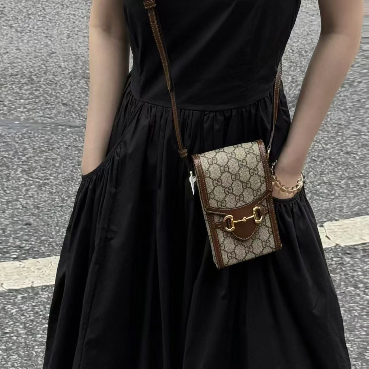 GUCC1 ジャカード モバイルフォンバッグ【50％割引+送料無料】