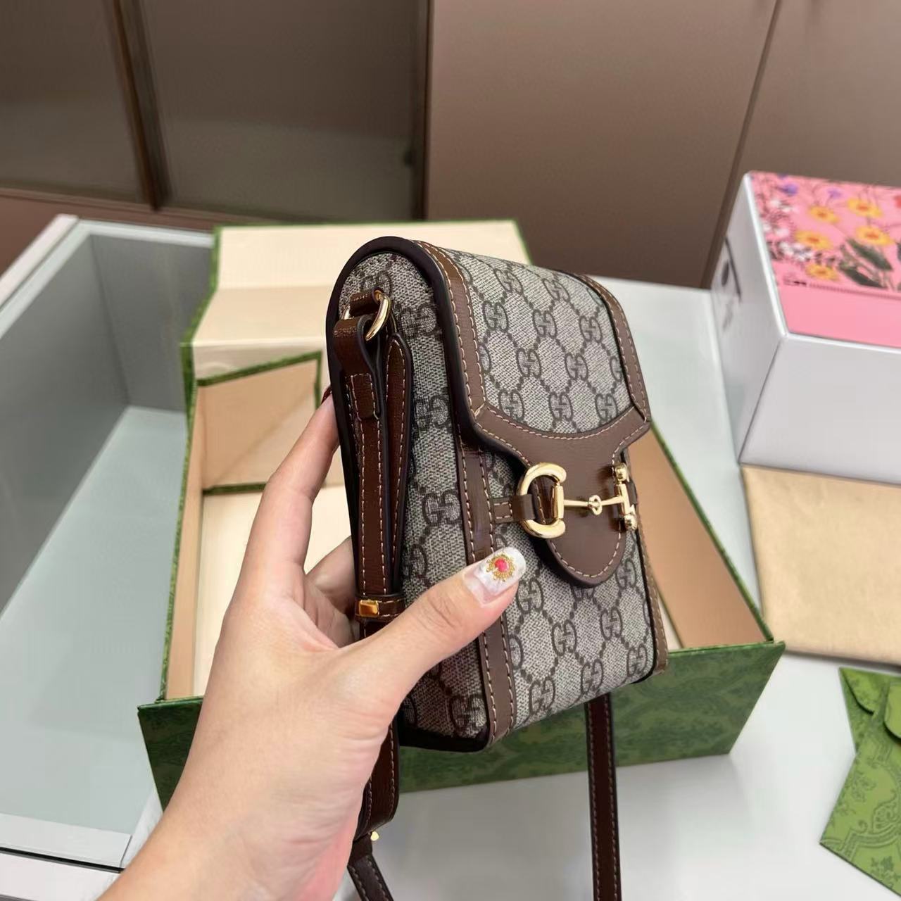 GUCC1 ジャカード モバイルフォンバッグ【50％割引+送料無料】