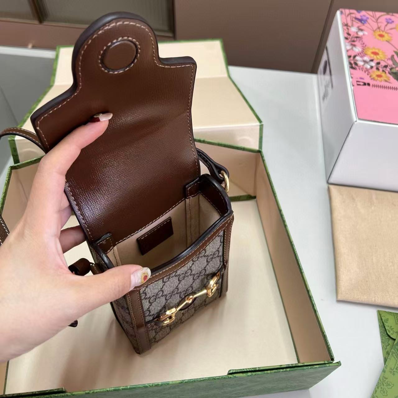 GUCC1 ジャカード モバイルフォンバッグ【50％割引+送料無料】